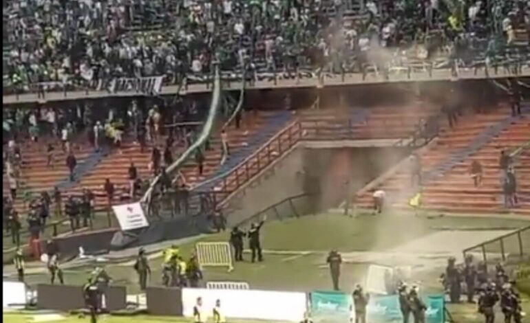 Cancelaron clásico entre Atlético Nacional y América de Cali por disturbios de barristas