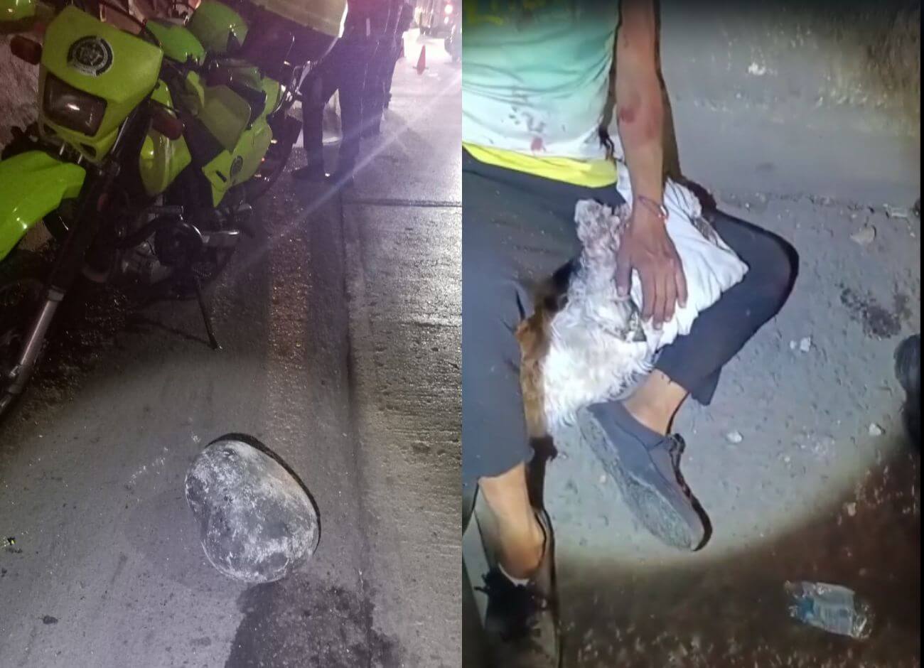 Rocas de los habitantes de calle ya cobraron una víctima: esta vez fue un perrito en Villanueva