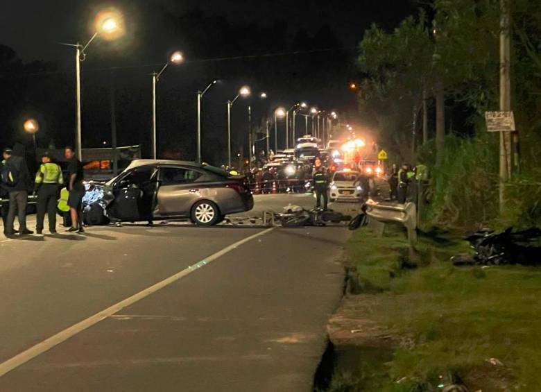 Dos conductores de moto de alto cilindraje murieron en accidente en vía al aeropuerto