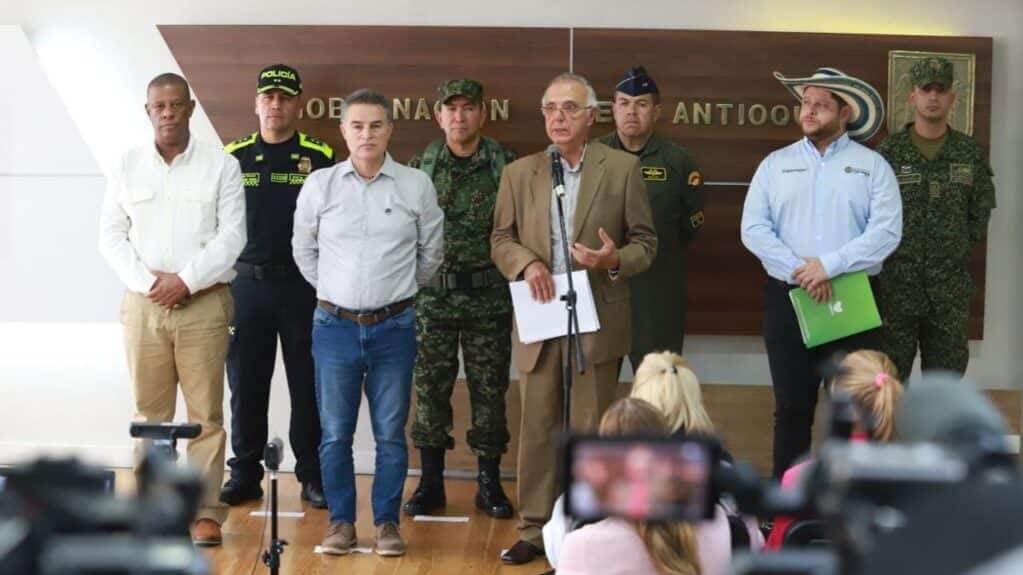 Antioquia, Córdoba y Chocó presentan plan de seguridad al Ministro de Defensa