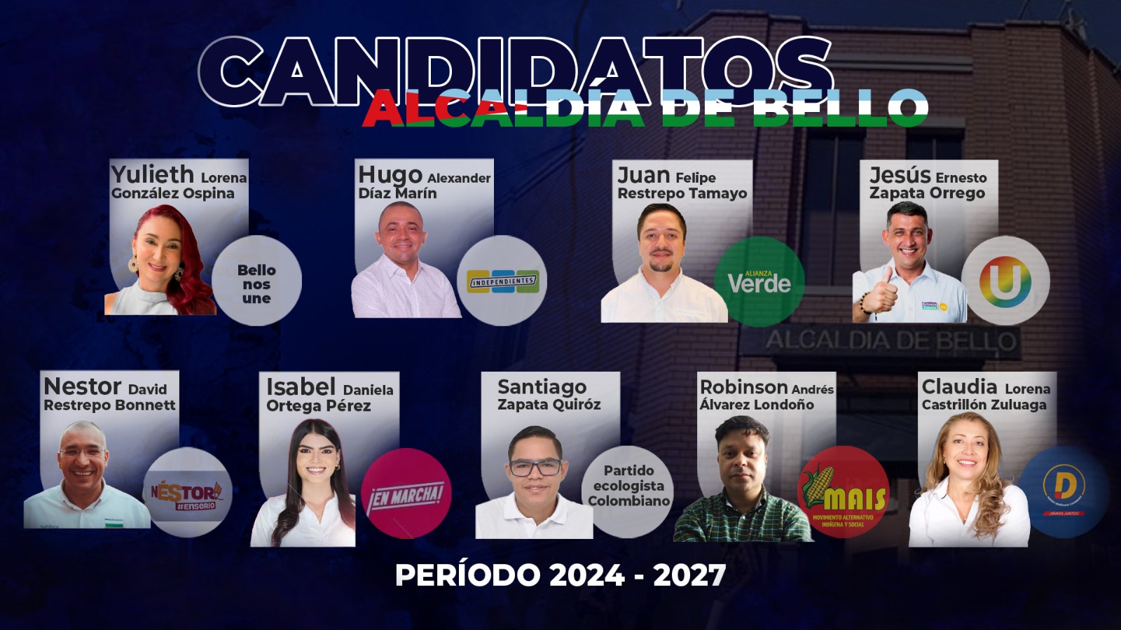 Diversidad de Candidatos Marca la Carrera por la Alcaldía del Municipio de Bello