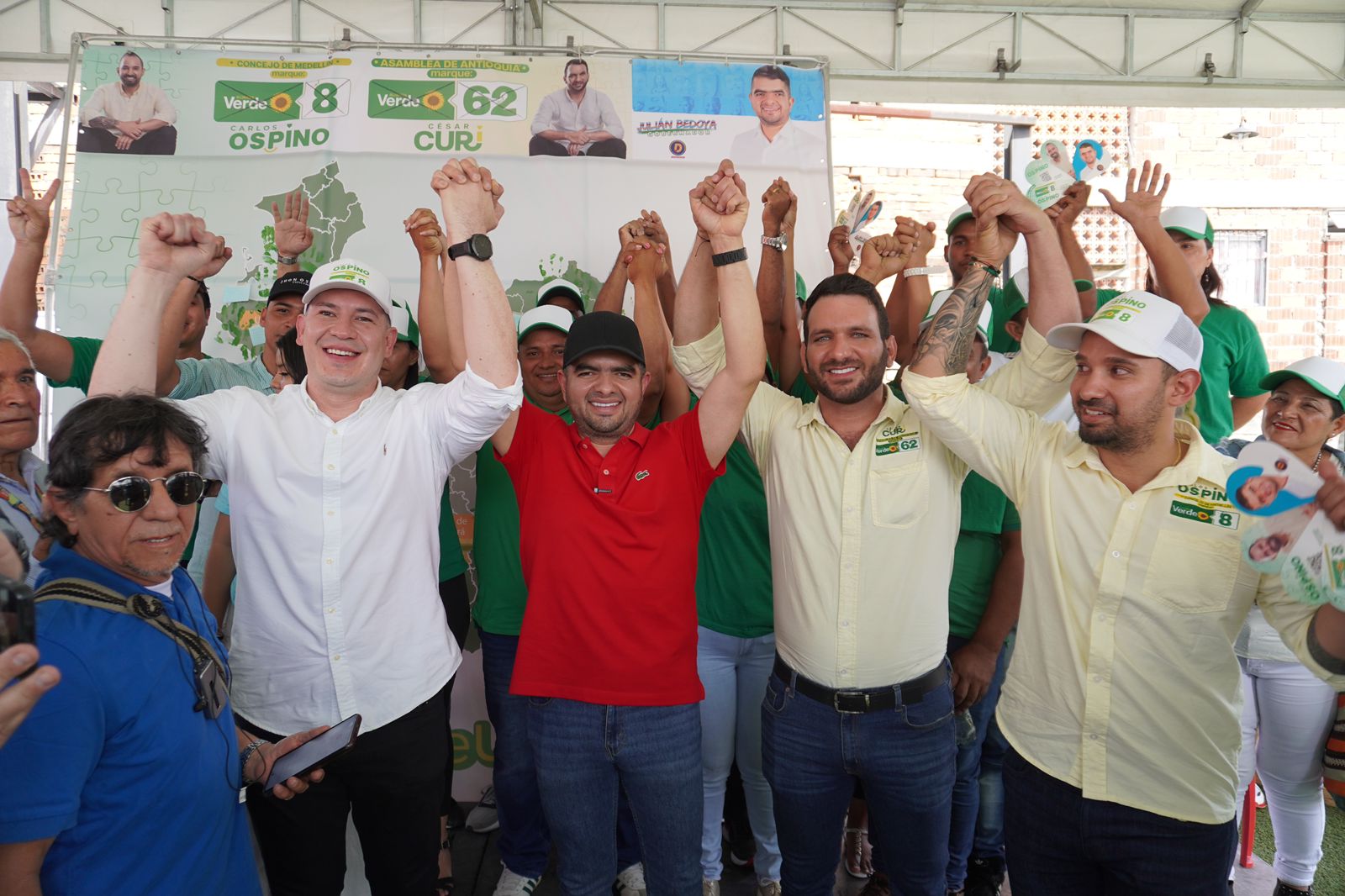 Los Verdes de Antioquia se sumaron a la campaña de Bedoya a la Gobernación