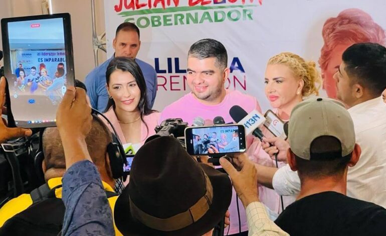 Julián Bedoya recibió el apoyo de Liliana Rendón