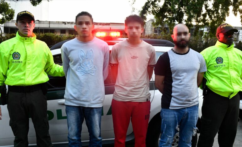 Autoridades capturaron a tres personas señaladas de cometer hurtos a extranjeros