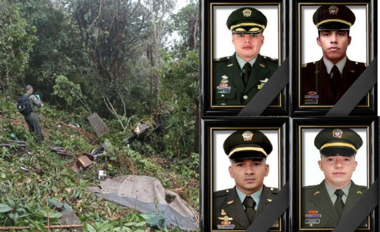 Tragedia aérea en Antioquia: cuatro policías murieron tras accidente de helicóptero en el Suroeste