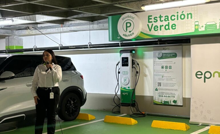 EPM amplía su red de carga para vehículos eléctricos con un punto en El Tesoro