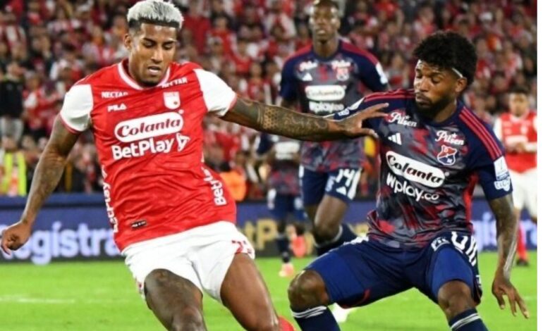 La fiesta de la final quedó toda para el domingo: Medellín y Santa Fe empataron 0-0 en Bogotá