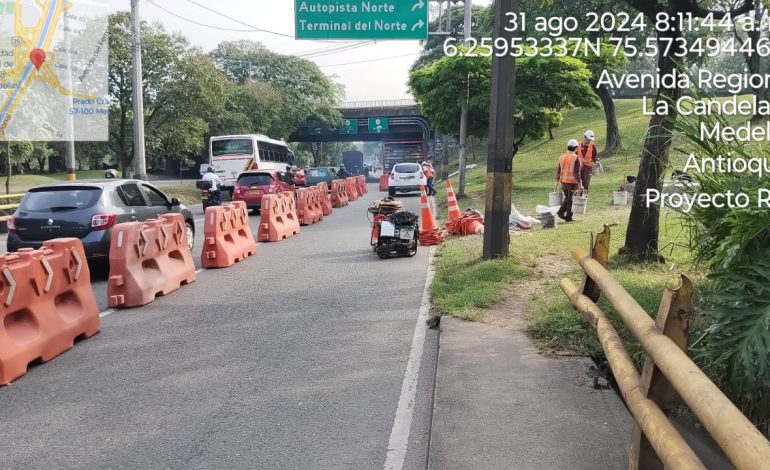 Harán cierres en la avenida Regional para fortalecer el saneamiento del río Medellín