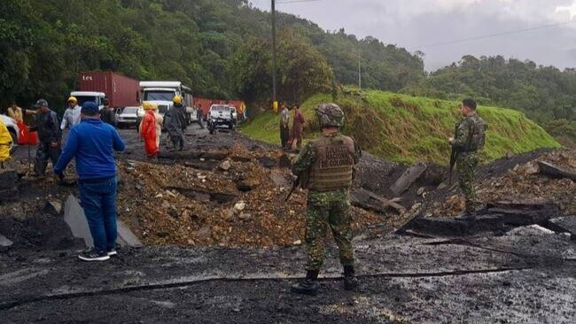 ELN señalado por explosión en vía de Yarumal
