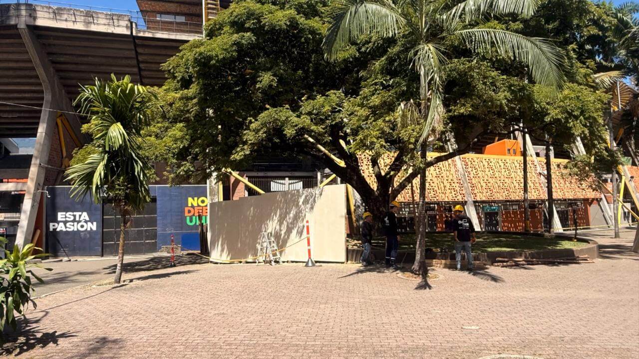 Cerramiento temporal rodeará tribuna occidental del Atanasio