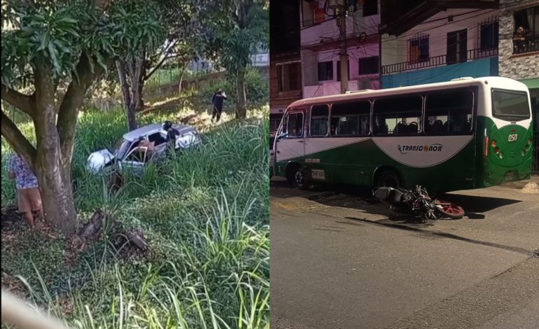 Dos accidentes con conductores aparentemente ebrios dejaron dos muertos este domingo en Medellín y Copacabana