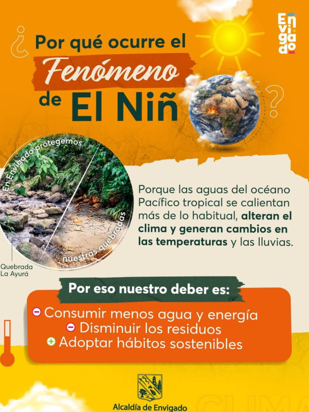 Envigado alerta por fuerte fenómeno de El Niño