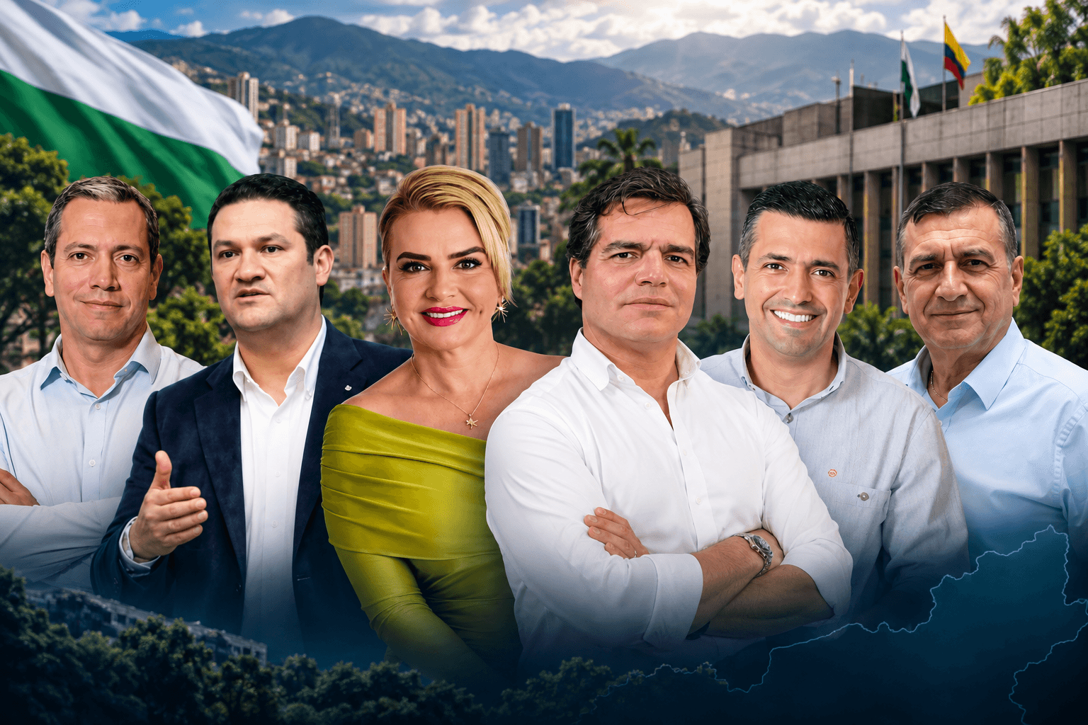 Seis nombres sacuden el sonajero por la Gobernación de Antioquia