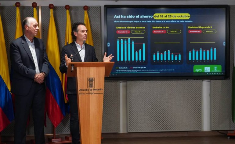 Medellín levanta temporalmente el racionamiento de agua en dos zonas