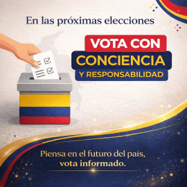 Vota con responsabilidad y conviencia